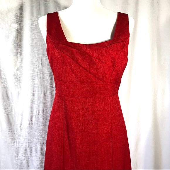 NWT David Meister Red Sleeveless Casual Dress - Picture 2 of 8